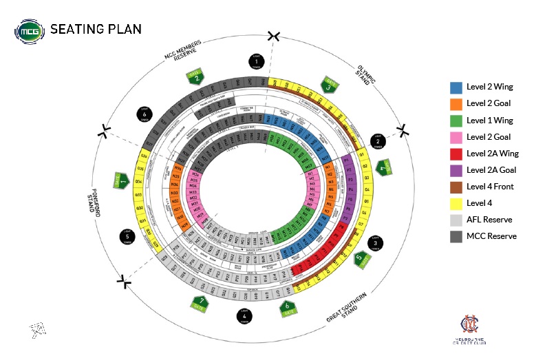 Mcg Seating Plan Afl Finals 2019